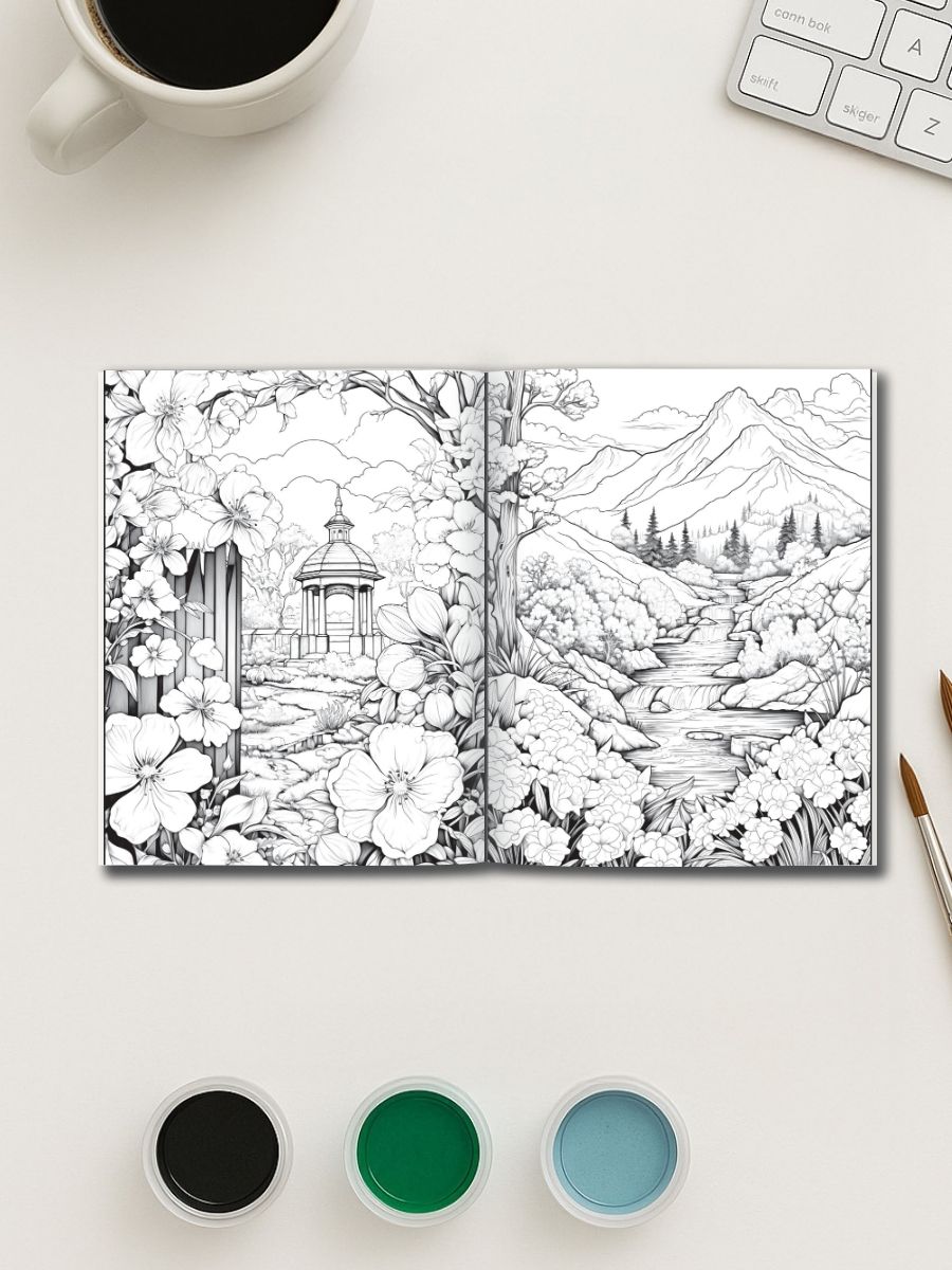 Springtime Wonders – 50 Joyful Coloring Pages - Image 3