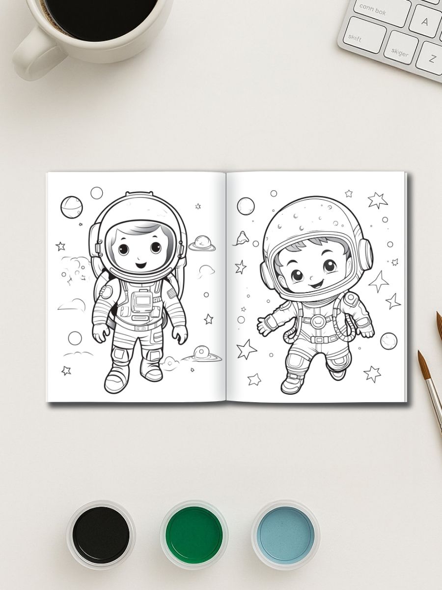 Kids in Space – 50 Intergalactic Adventures to Color - Image 2