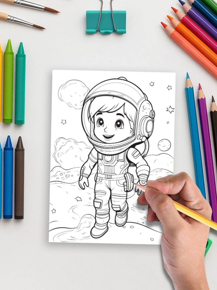 Kids in Space – 50 Intergalactic Adventures to Color - Image 4
